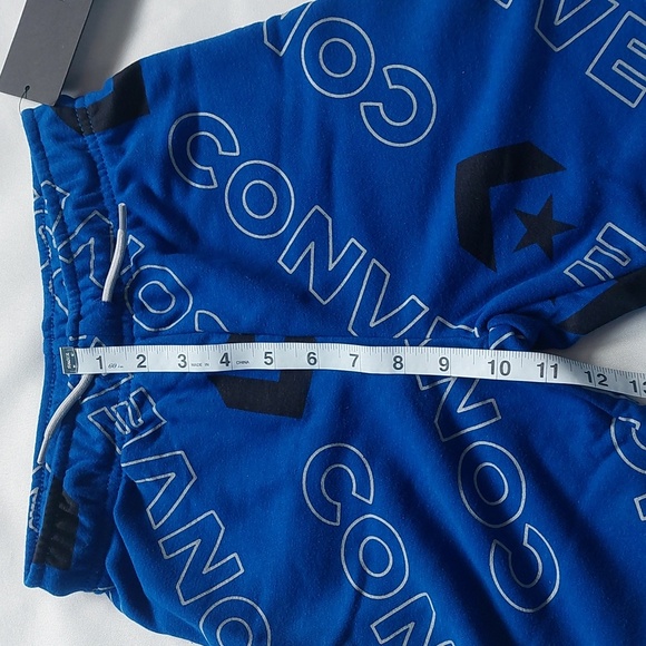 Converse Boys Fleece Cotton  Short Navy Size S 8/10 - Picture 3 of 7